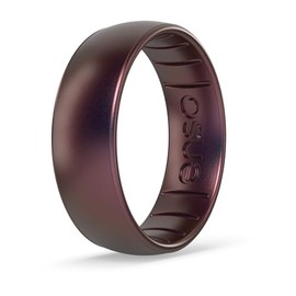 Enso Rings Classic Aura Silicone Ring – Wedding Engagement Band (Velvet Nightfall, Size 8)