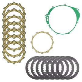 Caltric Clutch Friction Steel Plates and Gasket Kit for Yamaha R1 YZF-R1 YZFR1 1999-2003