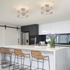foucasal Semi Flush Mount 3-Light Modern Kitchen Light Fixtures -