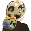 ABAMERICA - Gorras quirúrgicas para mujer, gorro de enfermera, soporte