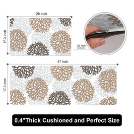 Kitchen Mats Set of 2 Cushioned Anti Fatigue Kitchen Rugs Non Slip Waterproof Kitchen Runner Memory Foam Kitchen Floor Mat Comfort Standing Mat for Sink,Office,Laundry