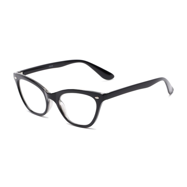 Cat Eye Reading Glasses in Black by Readers.com | The Laura | +2.25