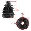 Caltric 2 Rear Axle Outer Inner CV Boot Kit for