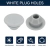 uxcell 10pcs Hole Plug 1/4 Inch (7mm) Button Plugs Fit