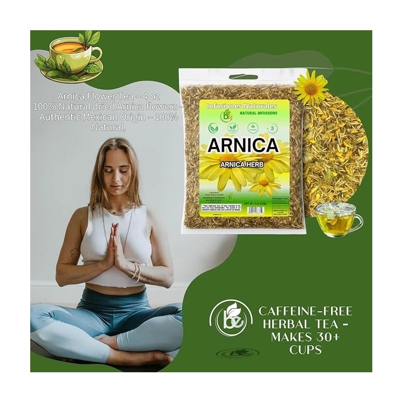 BEXPERTSUSA Store Arnica Flor Herbal Tea – 4 oz (113g)