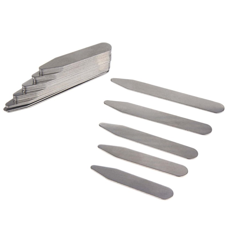 CINEE Collar Keeper, Plastic Shirt, Collar Stay, 2 Lengths, clear