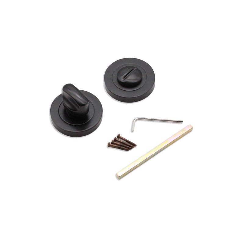 Vintage Oval/Euro Style Keyhole/Bathroom Thumb Turn & Cover Escutcheon Set