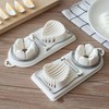 2-in-1 Egg Slicer Cutter (White)