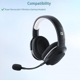 Barracuda X Earpads,HAIZEEN Earpads Compatible with Razer Barracuda X Wireless Gaming Headphones Ear pads Replacement Cushion(Soft Fabric/High-grade Foam)
