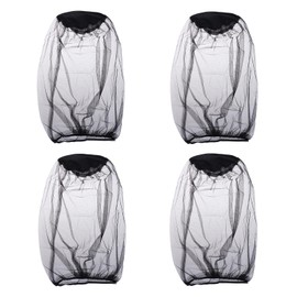 Midge Head Net,4 PCS Nylon Mosquito Head Protecting Midge Head Net Nylon Mosquito Head Protecting for Outdoor Hiking Camping Climbing Fishing and Walking