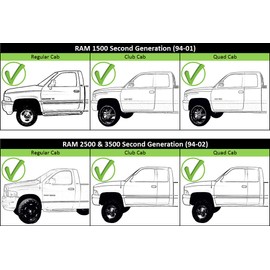 Garage-Pro Interior Door Handle Compatible with 1994-2001 Dodge Ram 1500, 1994-2002 Ram 2500 & 1994-2002 Ram 3500 Front, Passenger Side Textured Black