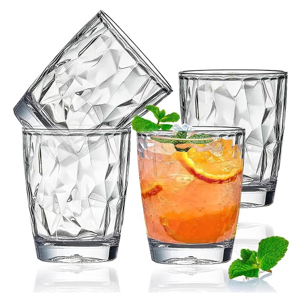 AstraLoom Versatile 300ml Shatterproof Plastic Camping Jar Set, Dishwasher Safe,