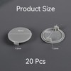 20 Pcs Plastic Hole Covers,35mm Diameter Grey Round Plugs for
