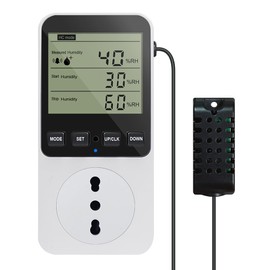 KETOTEK Temperature Controller/Humidity Controller Socket 230 V with Sensor