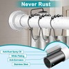 YNL Tension Shower Curtain Rod 34-96 Inches（2.8-8ft) Adjustable Spring Shower