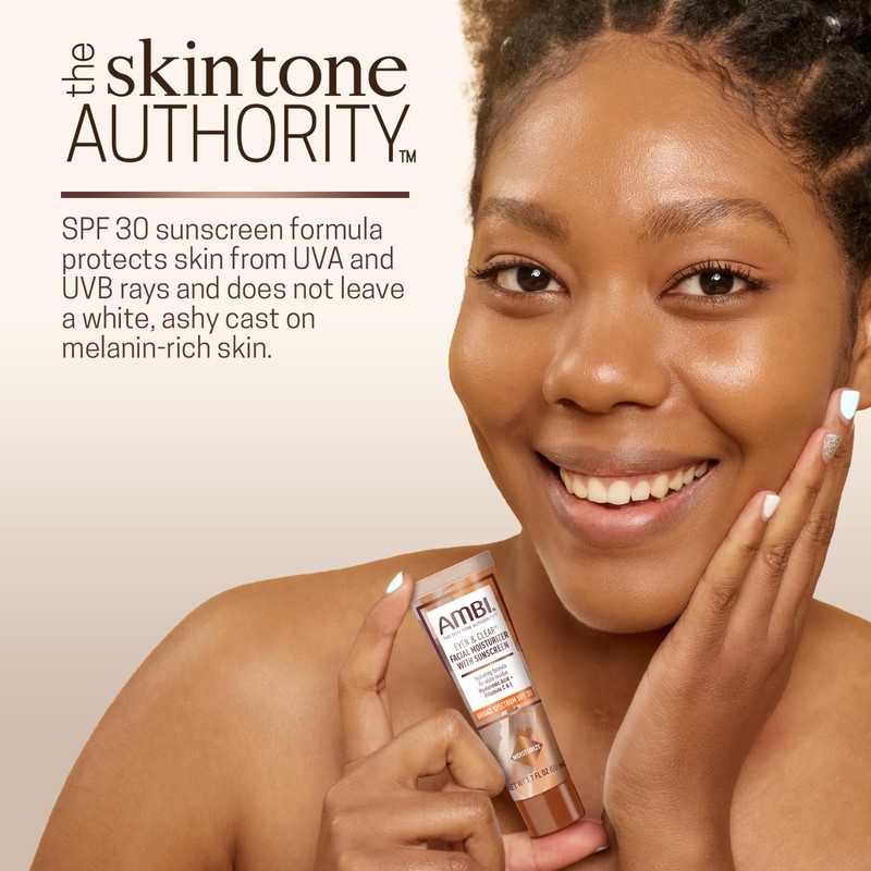 Ambi Even & Clear Facial Moisturizer with Sunscreen SPF 30,