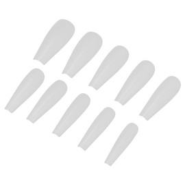 FOMIYES Full Cover Nail Tips 500pcs Long Fake Nails Nail Decals for Diy Nail Art Fashion Party Accessories