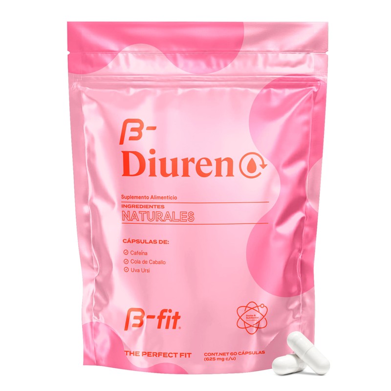 B-FIT Suplemento Diurético, 60 Cápsulas, Cola de Caballo y uva