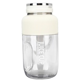 Portable Blender Cup, 1.2L Electric USB Juicer Blender with Dual Bottle Cap, Ideal for Shakes and, Light Purple