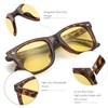 Myiaur Night Driving Anti Glare Glasses Yellow Polarized Lens for