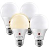 Luxrite A19 LED Dusk to Dawn Light Bulbs Outdoor Lighting,