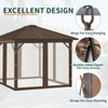 Hiviva Replacement Gazebo Mosquito Netting 10' x 10',Universal Netting for