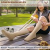 BULLIANT Women Socks-Compression Knee-high Socks Cushioned Footbed 15-20 Pressure Unisex