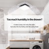 Zeyzer Bathroom Exhaust Fan with LED Light Square Quiet Modern