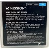 Mission HydroActive Max Large Cooling Towel, Charcoal High Vis Coral,