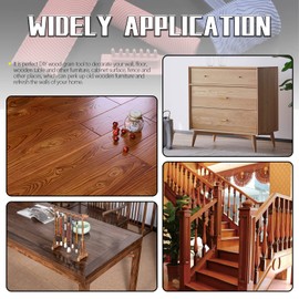 Mardatt 8 Pcs Wood Graining Painting Tool Set, Rubber Empaistic Grain Pattern Roller with Handle, Household Wallpaper Roller Painter, Wall Texture Art Painting Tool Set for DIY Wall Room Decoration