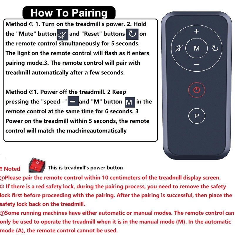 WDZP New Walking Pad Replacement Remote Control fit for GOYOUTH
