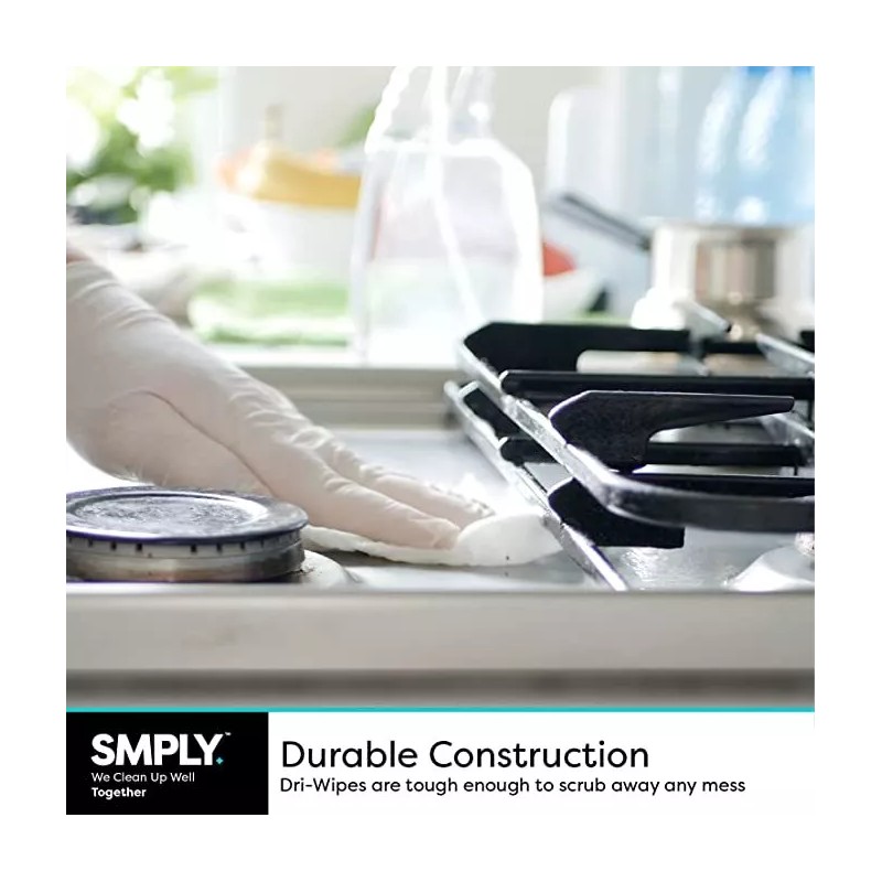 SMPLY. S500 Dri-Wipe Durable and Reusable Wipers towels 176 count