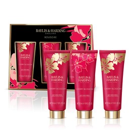 Baylis & Harding Boudiore Cherry Blossom Luxury Hand Treats Gift Set (Pack of 1) - Vegan Friendly