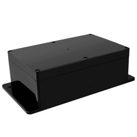 Therlan Junction Box Black Waterproof IP65 Black ABS Plastic Housing Junction Box Electronic Housing Surface-Mounted Junction Box Outdoor Waterproof 230 x 150 x 85 mm