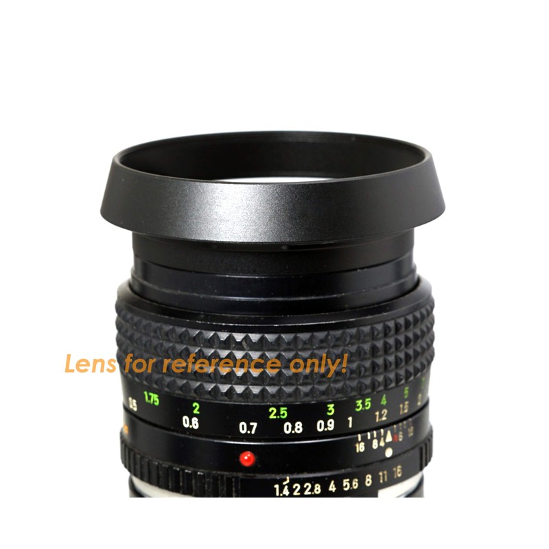 Fotasy Metal Curved Lens Hood - 52mm Vented Hood for