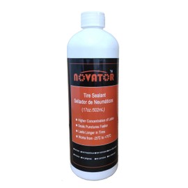 NOVATOR 17oz Endurance Formula Tubeless Tire Sealant, Tubeless sealant, Seals Faster, Lasts Longer, Micro-Fiber for MTB, Road Bike, Gravel Bicycle Tires (17oz.sealant)