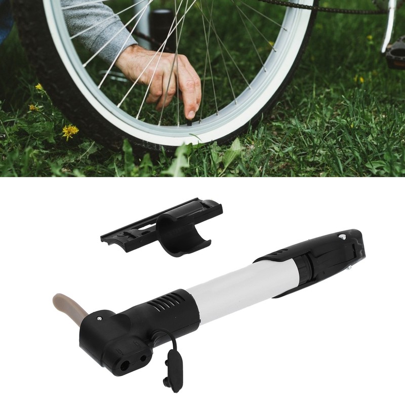 Bicycle Tire Pump Mini Double Air Outlet Handhold for AV