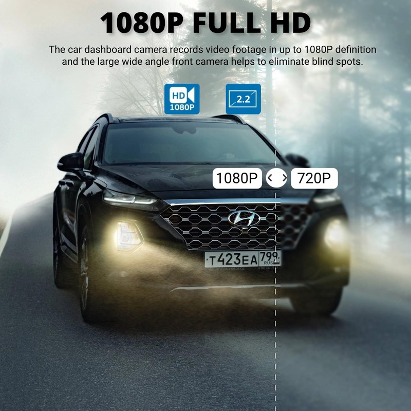 Car DVR Dashcam 1080P Full HD Loop Motion Detection Dashboard