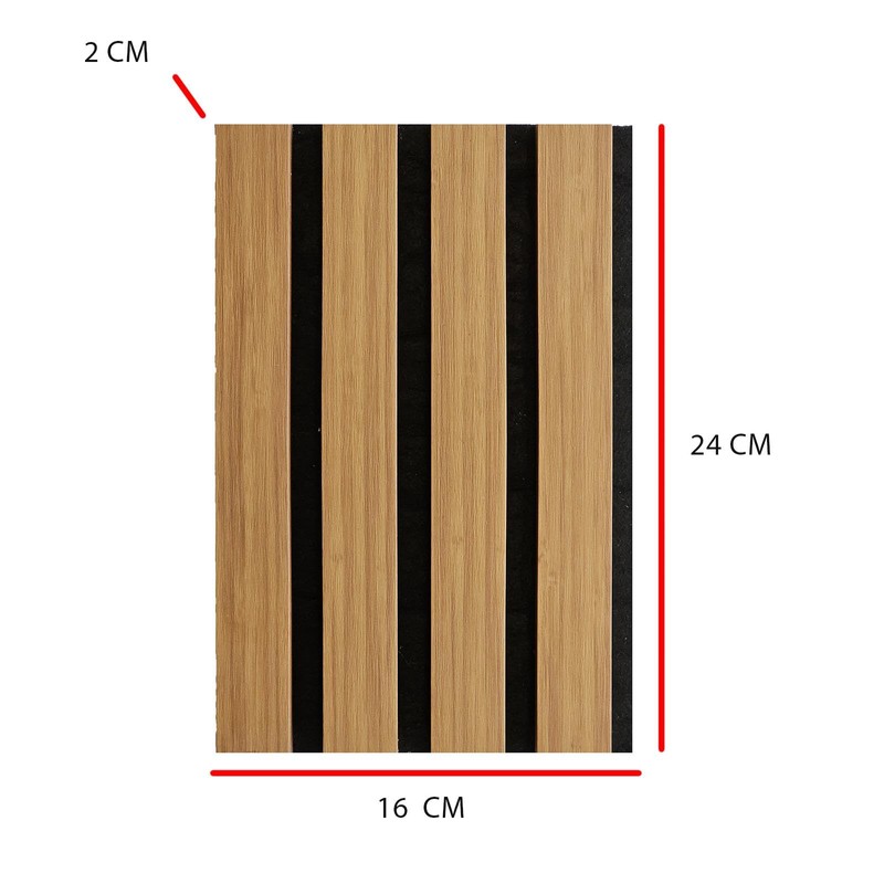 DecorAndDecor Acoustic Slat Wood Wall Panel and Ceiling Panelling Decorative