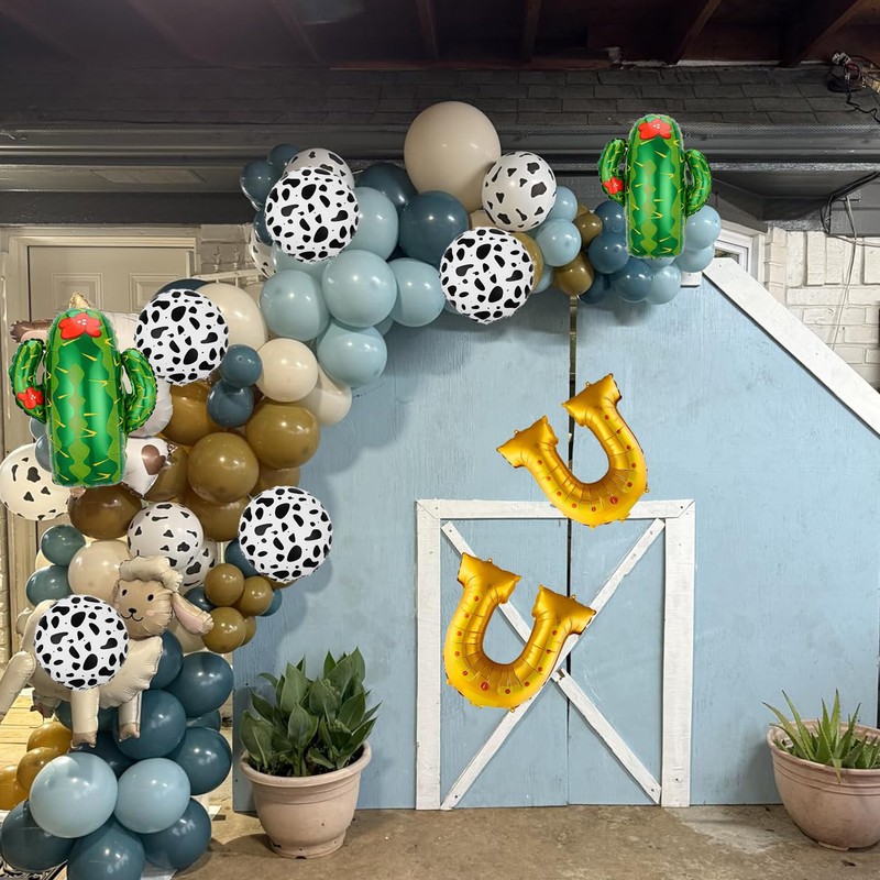 Western-Balloons - Set di 9 palloncini decorativi per feste a