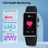 Slim Fitness Tracker with Heart Rate, Blood Pressure, Blood Oxygen