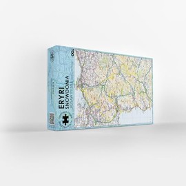 Pieceful Maps Jigsaw Puzzle 'Snowdonia' 1000 Piece - Great British Jigsaws