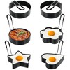 6 Pack Eggs Rings, Stainless Steel Egg Cooking Rings, Round