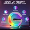 Kangtaixin Kangtaixin bedside lamp with charging function, APP control LED mood light table lamp, EU adapter RGB bedside lamp 13 modes night light for children, night light for adults children bedroom