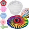 6PCS Acrylic Pouring Strainers, Paint Pouring Cups, Plastic Flower Strainers