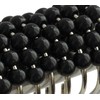 Shower Curtain Hooks Rings Stainless Steel Shower Hooks Black Acrylic