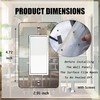Generic Mirror Acrylic Single Rocker Light Switch Cover Decorative 1