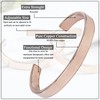Crocon Tibetan Adjustable Bangle Copper Bracelets for Women and Men