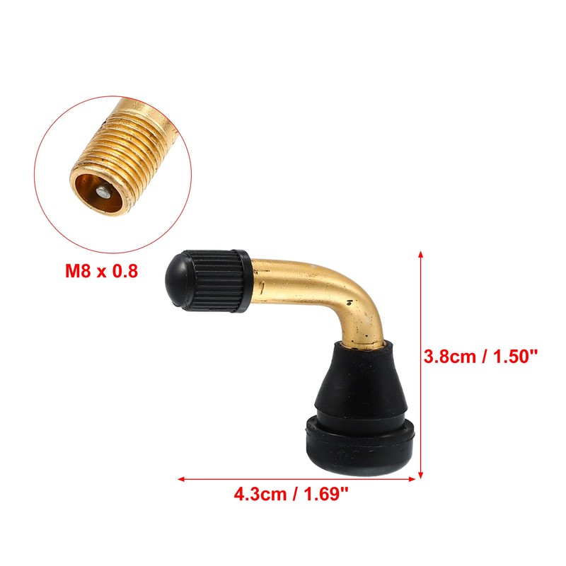 X AUTOHAUX 6pcs Auto Tire Valve Air Tyre PVR60 Valve