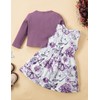 puseky Toddler Baby Girl Dresses and Cardigan Set Baby Girl